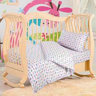Трикотажный комплект постельного белья для малышей АртПостель Киски